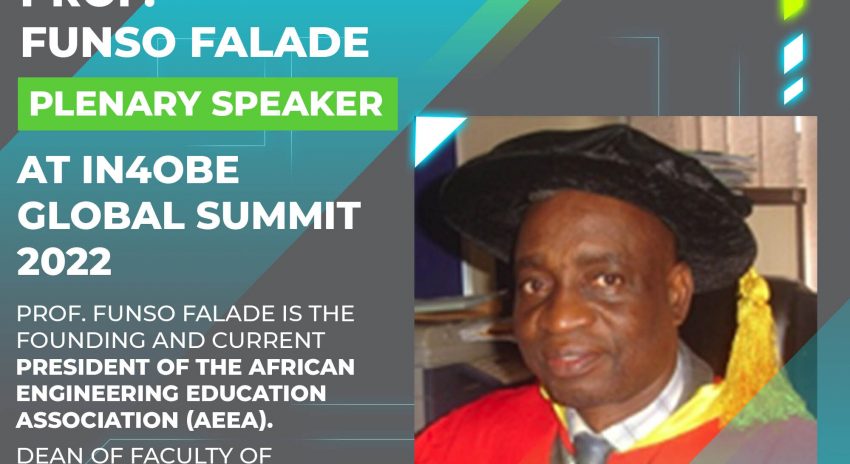 Prof. Funso Falade is Prestigious Plenary Speaker at IN4OBE Global Virtual Summit 2022