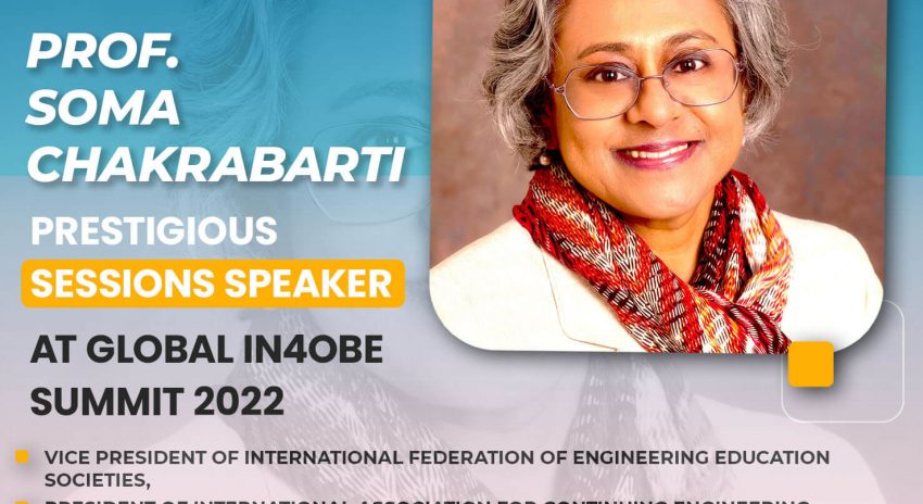 Prof. Soma Chakrabarti is Prestigious Sessions Speaker at IN4OBE Global Virtual Summit 2022