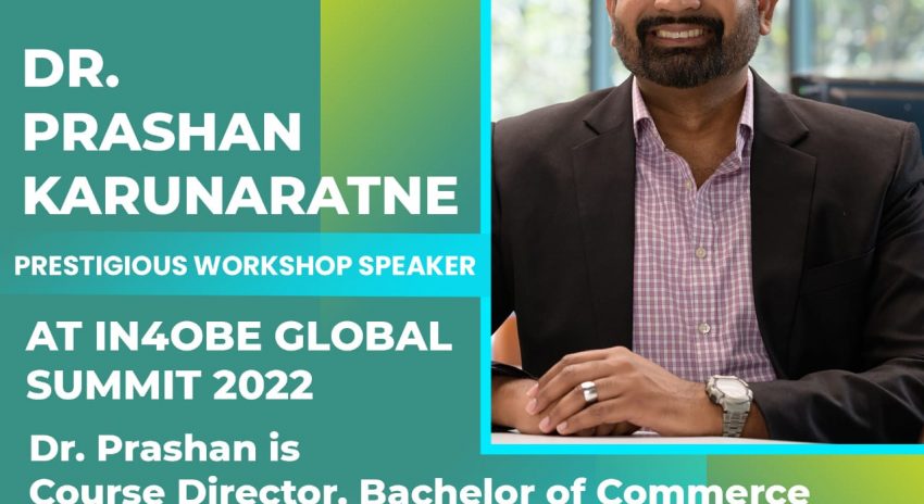 Dr. Prashan Karunaratne is Prestigious Workshop Presenter at IN4OBE Global Virtual Summit 2022