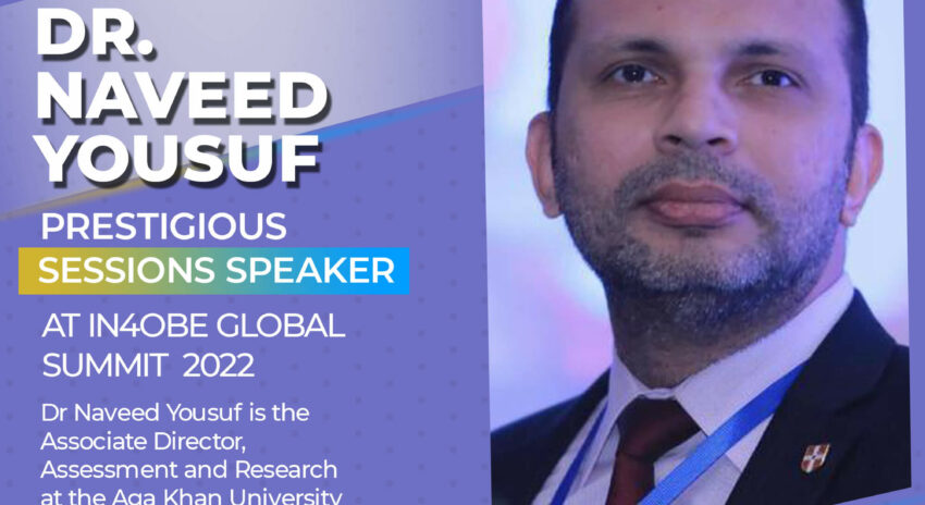 Dr. Naveed Yousuf Is Prestigious Sessions Speaker at IN4OBE Global Summit 2022